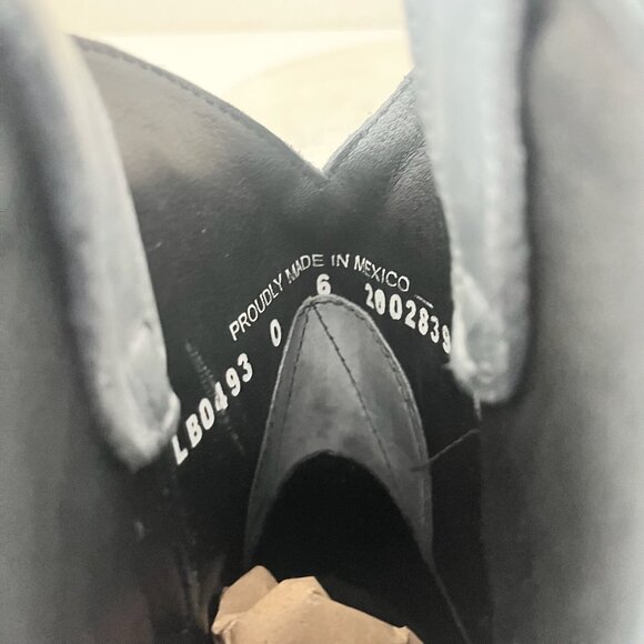 Lane LEXINGTON Womens Cowboy Bootie 6 Blue Western Cowgirl Short Boots Snip Toe - Picture 9 of 11